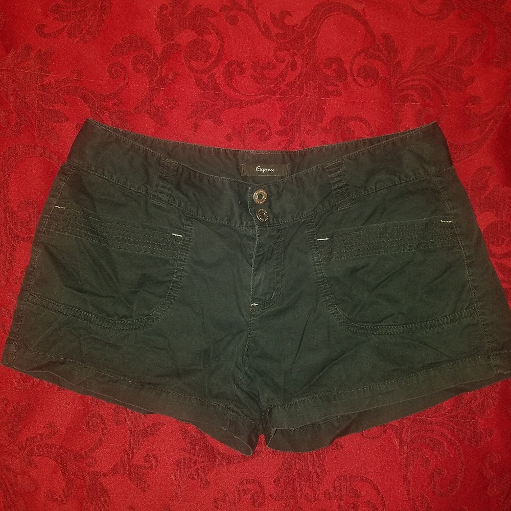 Express Very Short Black Shorts Size 6